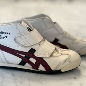 Onitsuka Tiger by Asics Kids Sneakers - White and Burgundy